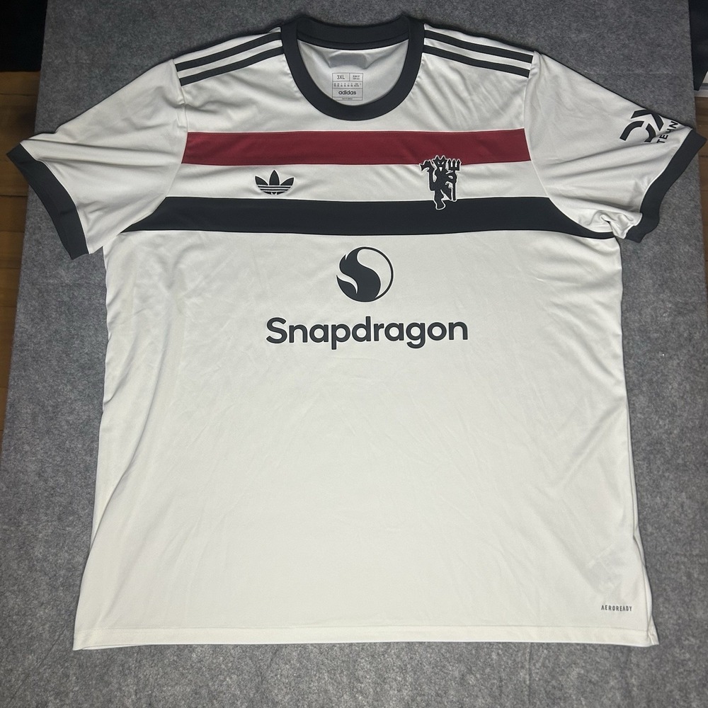 Manchester United Adidas Men's 3xl Slim Fit White 24/25 Third Jersey